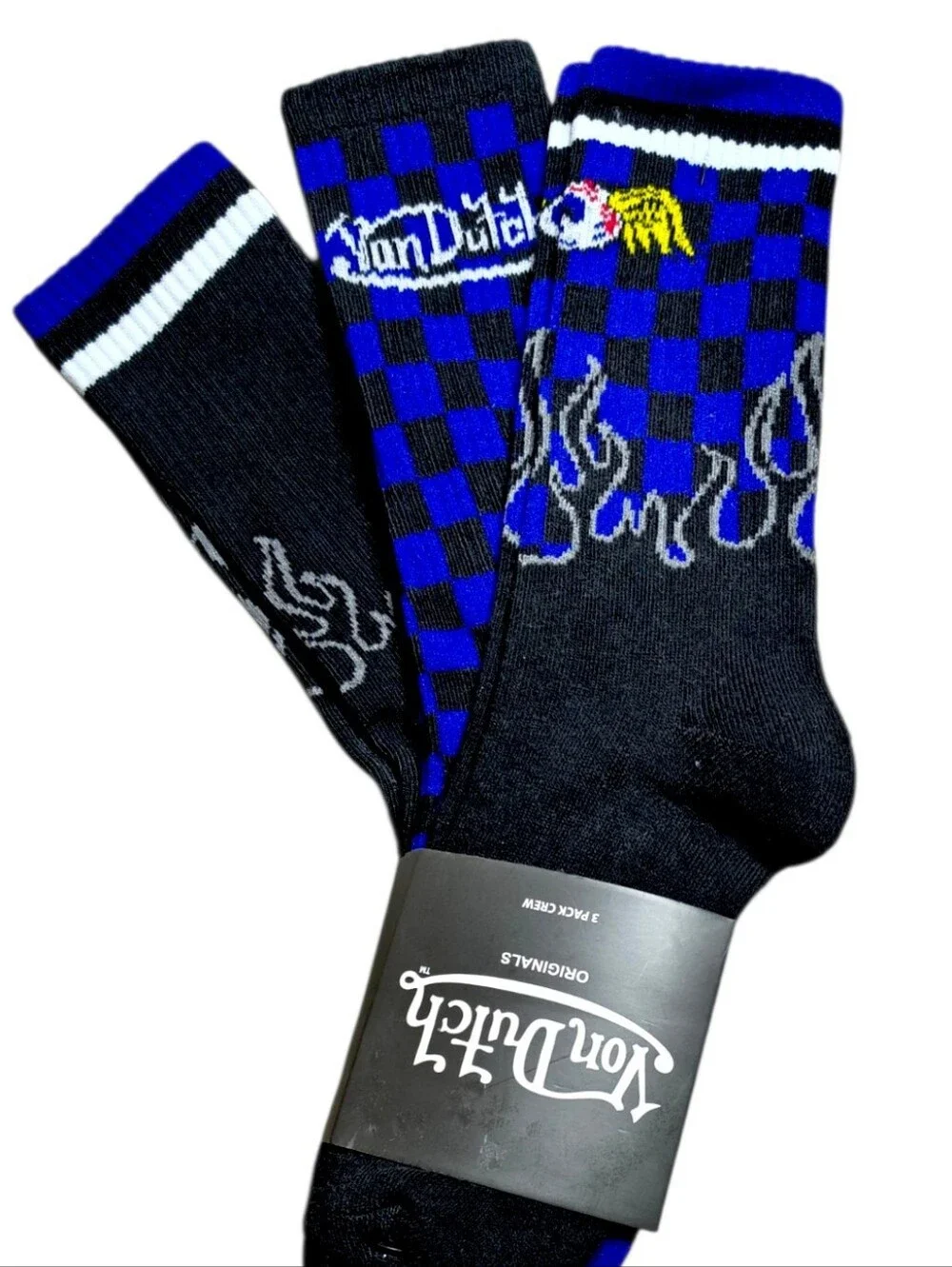 Von Dutch Originals 3-pack Crew Socks NEW